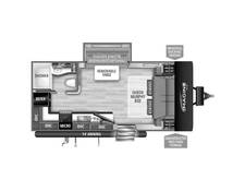 2023 Grand Design Imagine XLS 17MKE Travel Trailer at Grand Design - Greeneway RV STOCK# 10717 Floor plan Image