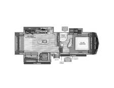 2023 Grand Design Reflection 303RLS Fifth Wheel at Grand Design - Greeneway RV STOCK# 10787 Floor plan Image