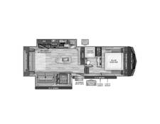 2022 Grand Design Reflection 150 295RL Fifth Wheel at Grand Design - Greeneway RV STOCK# 10857A Floor plan Image