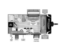 2024 Grand Design Imagine AIM 16BL Travel Trailer at Grand Design - Greeneway RV STOCK# 11013 Floor plan Image