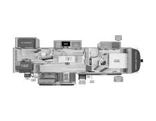 2024 Grand Design Reflection 311BHS Fifth Wheel at Grand Design - Greeneway RV STOCK# 11029 Floor plan Image