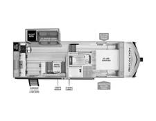 2024 Grand Design Reflection 100 Series 22RK Fifth Wheel at Grand Design - Greeneway RV STOCK# 11038 Floor plan Image