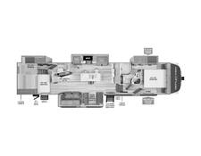 2024 Grand Design Reflection 362TBS Fifth Wheel at Grand Design - Greeneway RV STOCK# 11110 Floor plan Image