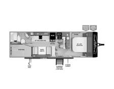 2024 Grand Design Transcend Xplor 24BHX Travel Trailer at Grand Design - Greeneway RV STOCK# 11131 Floor plan Image