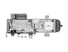 2024 Grand Design Reflection 150 270BN Fifth Wheel at Grand Design - Greeneway RV STOCK# 11139 Floor plan Image