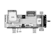 2024 Grand Design Imagine XLS 24BSE Travel Trailer at Grand Design - Greeneway RV STOCK# 11161 Floor plan Image