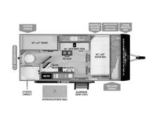 2025 Grand Design Transcend One 151BH Travel Trailer at Grand Design - Greeneway RV STOCK# 11192 Floor plan Image