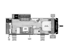 2025 Grand Design Imagine XLS 23LDE Travel Trailer at Grand Design - Greeneway RV STOCK# 11227 Floor plan Image