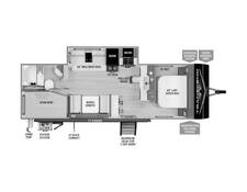 2025 Grand Design Transcend Xplor 26BHX Travel Trailer at Grand Design - Greeneway RV STOCK# 11239 Floor plan Image