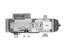 2025 Grand Design Reflection 150 260RD Fifth Wheel at Grand Design - Greeneway RV STOCK# 11250 Floor plan Image