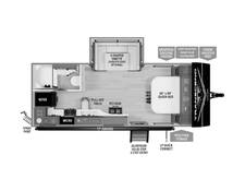 2025 Grand Design Transcend Xplor 20MKX Travel Trailer at Grand Design - Greeneway RV STOCK# 11276 Floor plan Image