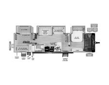 2025 Grand Design Transcend 335BHT Travel Trailer at Grand Design - Greeneway RV STOCK# 11277 Floor plan Image