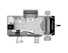 2024 Grand Design Imagine XLS 17MKE Travel Trailer at Grand Design - Greeneway RV STOCK# 11166A Floor plan Image